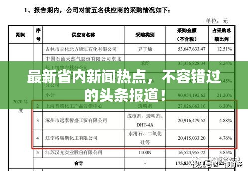 最新省内新闻热点，不容错过的头条报道！