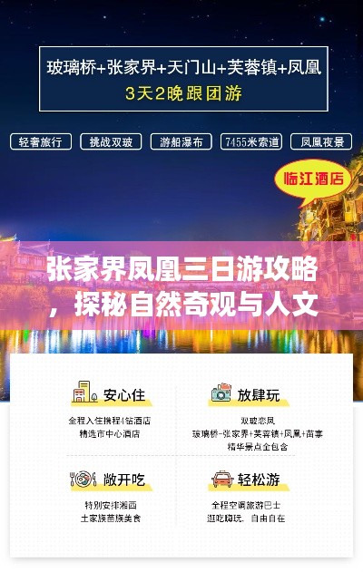 张家界凤凰三日游攻略，探秘自然奇观与人文风情