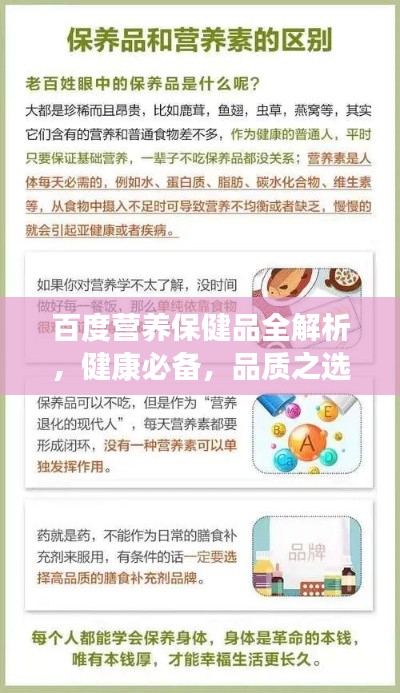 百度营养保健品全解析，健康必备，品质之选