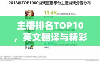 主播排名TOP10，英文翻译与精彩概述一网打尽！