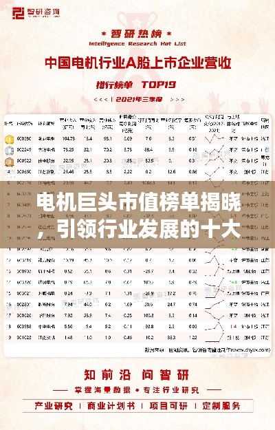 电机巨头市值榜单揭晓，引领行业发展的十大公司