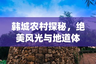 韩城农村探秘，绝美风光与地道体验攻略