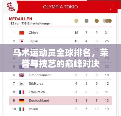 马术运动员全球排名，荣誉与技艺的巅峰对决